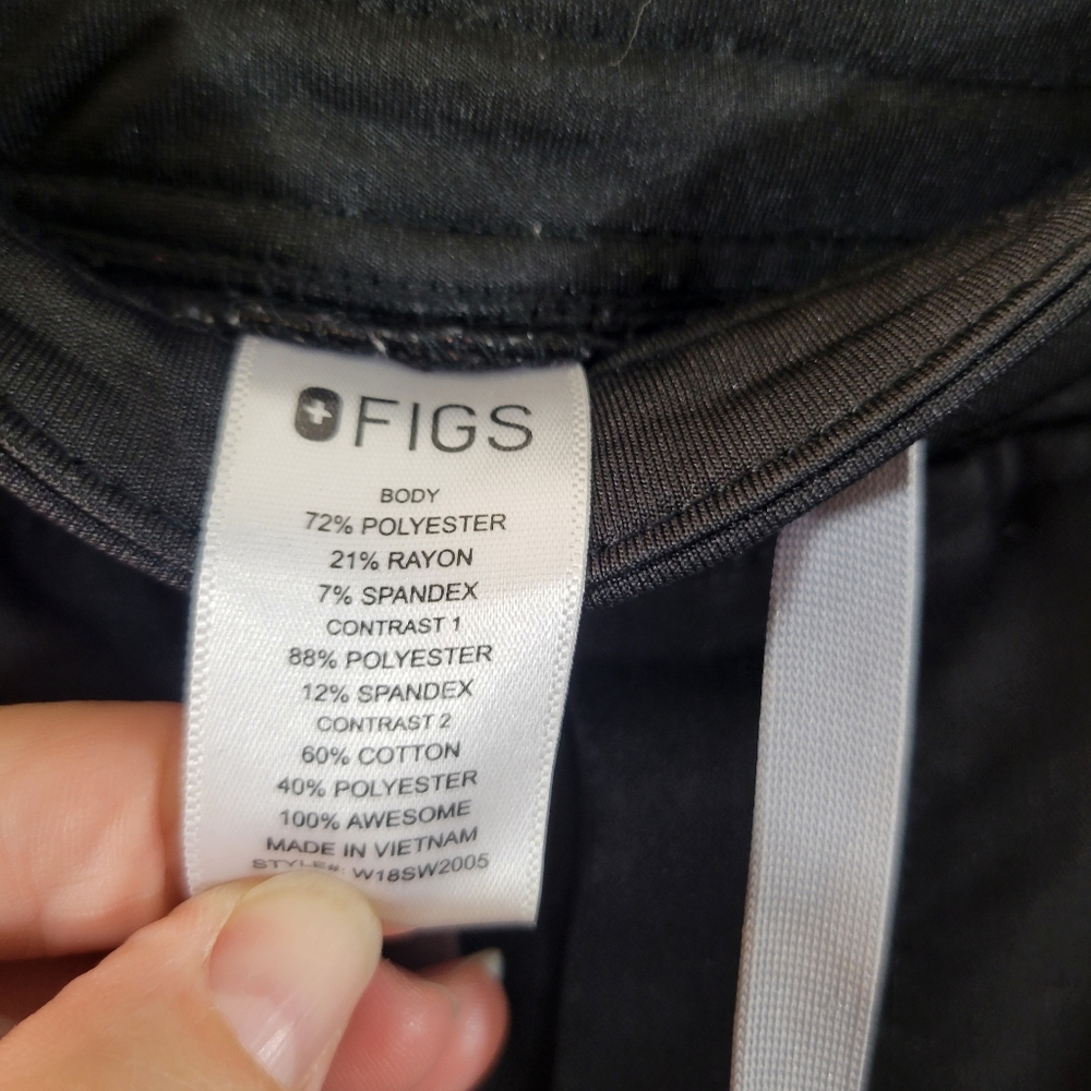 FIGS Zamora black technical collection high rise jogger medical scrub pants - Picture 10 of 12